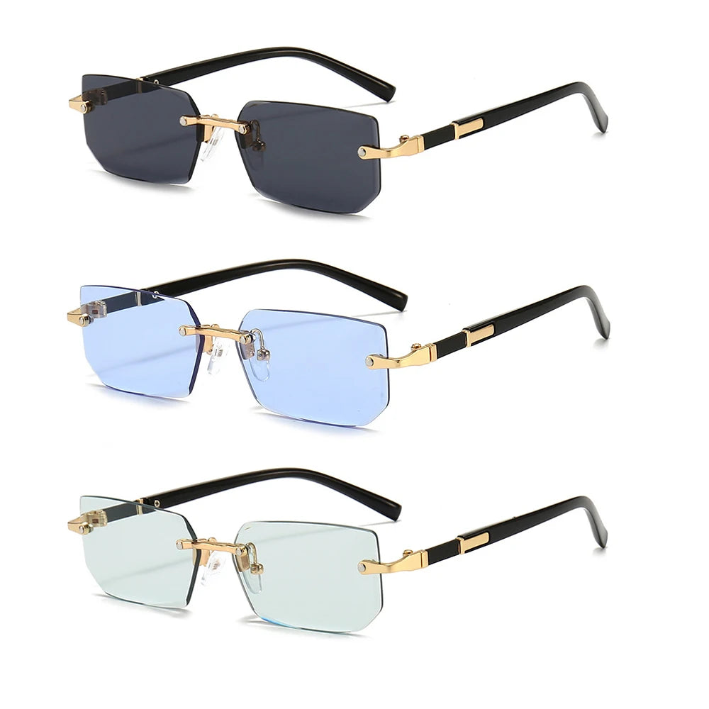 Luxury Rimless Sunglasses Summer Edition