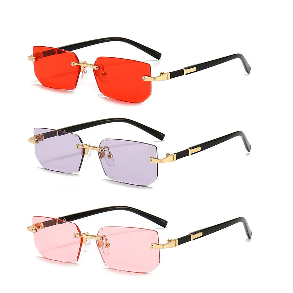 Luxury Rimless Sunglasses Summer Edition