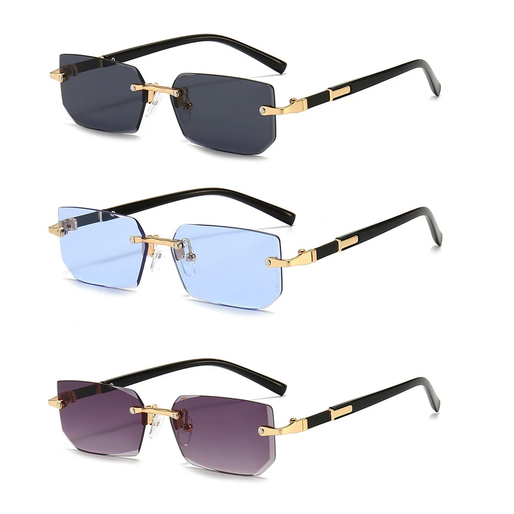 Luxury Rimless Sunglasses Summer Edition