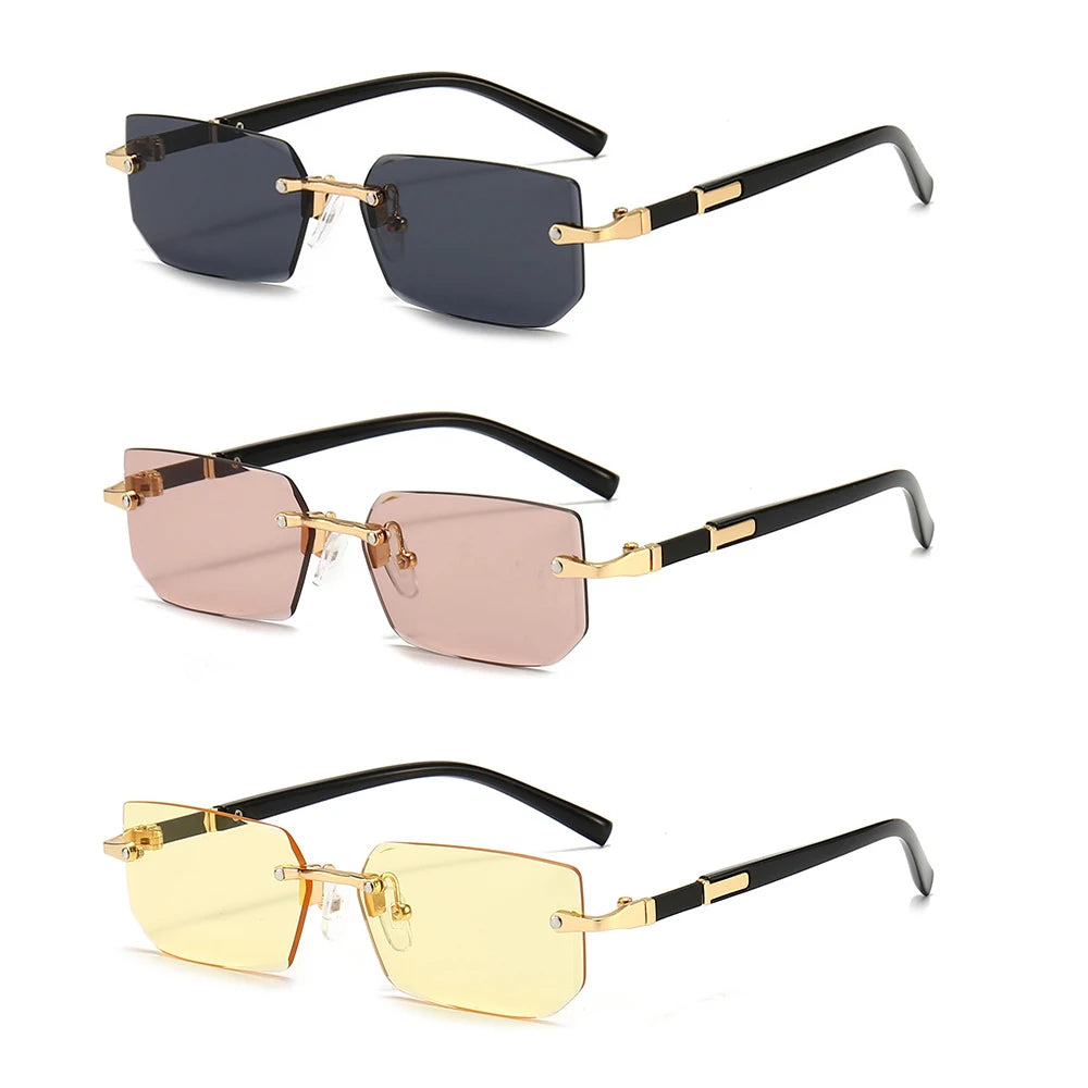 Luxury Rimless Sunglasses Summer Edition
