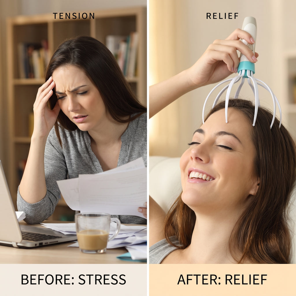 Electric Head Massager — Deep Scalp Relaxation & Stress Relief